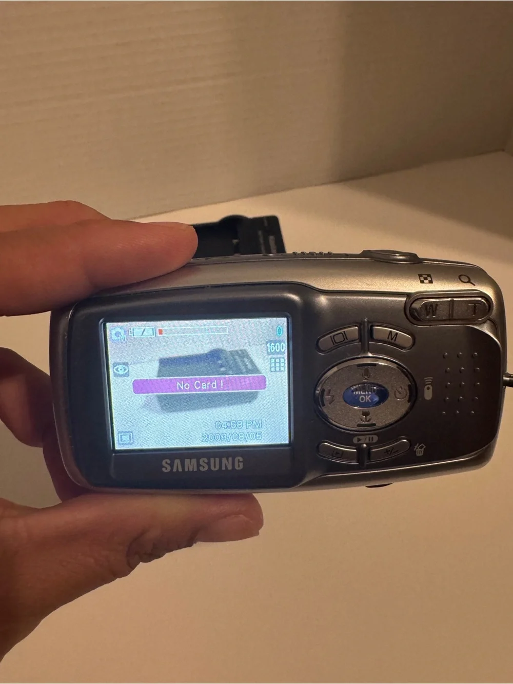 Y2K Samsung Digital Camera Digimax U-CA5 5.0MP Silver-Tested